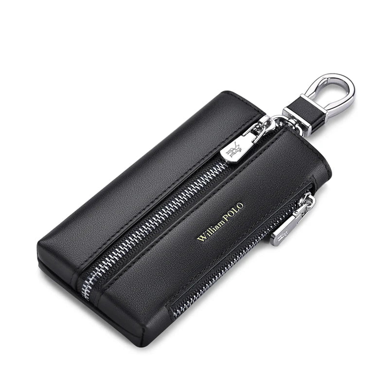 Porte-clés En Cuir Véritable Unisexe - Étui Pour Clés Auto, Maison Et Cartes - Neuf Avec étiquettes