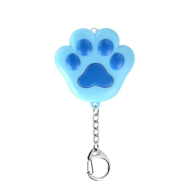 Blue Bug Porte-Clés Chat Avec Puce Pour Caddy - Métal Brossé Argenté