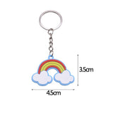 porte clé emoji licorne arc en ciel