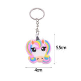 porte clés emoji tête de licorne mignone