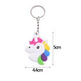 porte-clés emoji tête de licorne