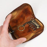 Porte cles etui cuir