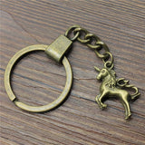 Porte Clé Licorne Métallique