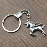 Porte Clé Licorne Métallique
