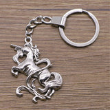 porte-clé-licorne-enchantée-argent