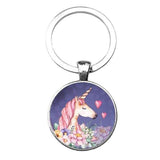 Porte Cle Licorne Fleur