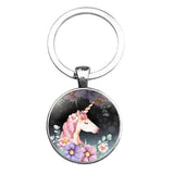 Porte Clef Licorne Fleur