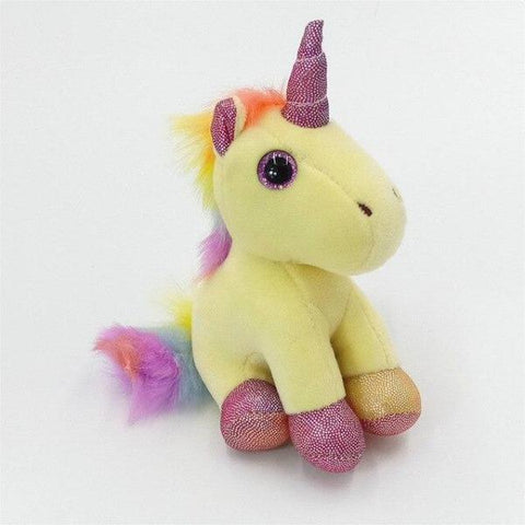 porte cle licorne peluche brillante