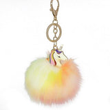 Porte Clé Licorne Pompon