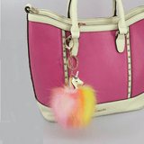 Porte-clé licorne pompon