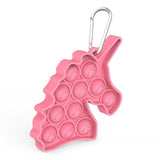 Porte clé licorne Pop-it Rose