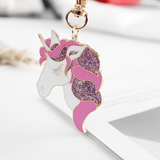 porte-clé licorne rose