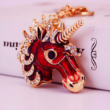 porte clés licorne rouge