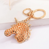 porte cle licorne rouge face arrière