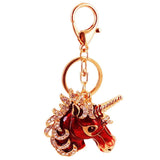 Porte Clé Licorne Rouge