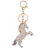 Porte clef licorne strass