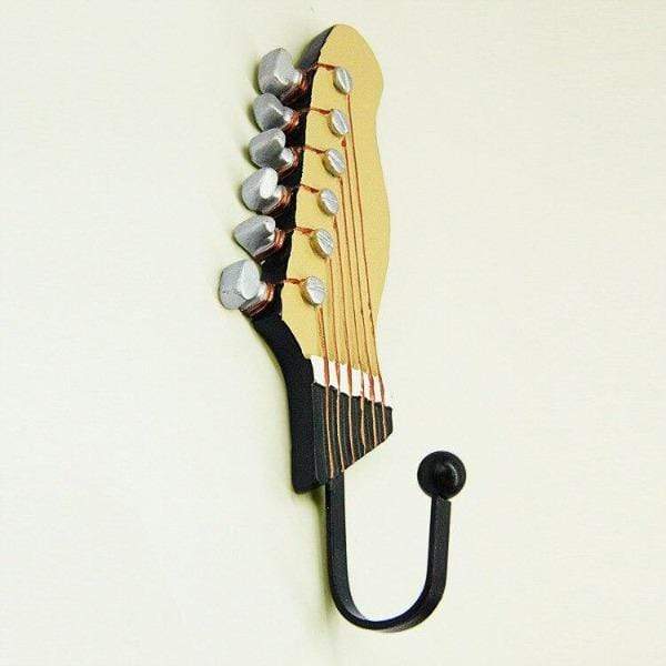 Porte-clés mural,4 PIÈCES Alliage de Zinc Guitare Porte-clés Plug
