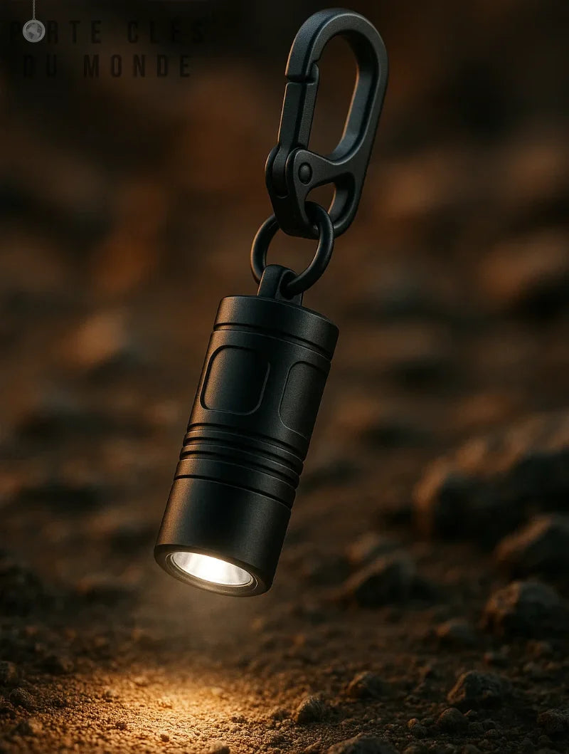 Lot de 10 mini porte-clés lampe de poche portatifs 5 puissants porte-clés tendance