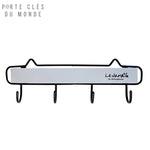 accroche clé mural bois blanc