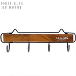 accroche clé mural bois