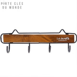 accroche clé mural bois