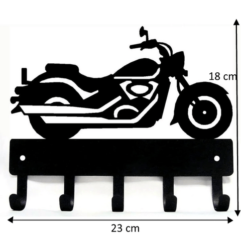 Porte cles mural moto