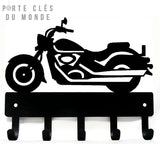 porte clé mural moto