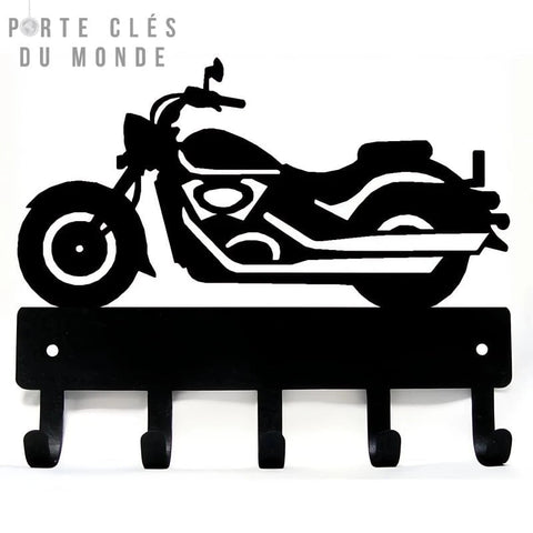 porte clé mural moto