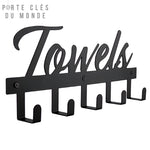 porte clés mural noir