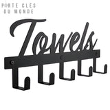 porte clés mural noir