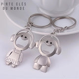 Duo de porte clé décapsuleur pour couple 