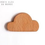 porte clé mural bois aimanté