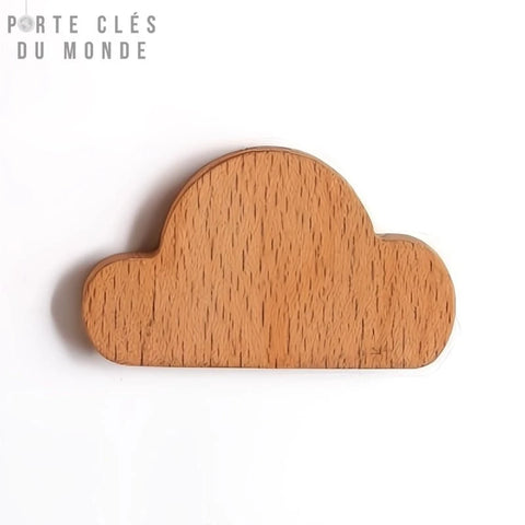 porte clé mural bois aimanté