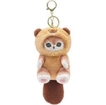 Porte clef chat peluche mignon 