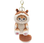 Porte-clé chat tissu peluche mignon