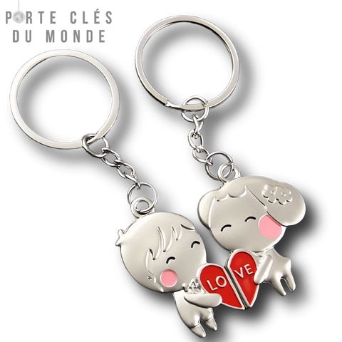 porte clé couple duo amoureux