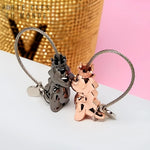 porte-clés couple dinosaure amoureux