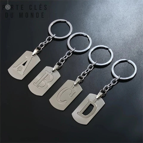 Duo de porte clé couple initiales