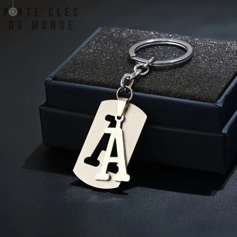 Porte clé couple avec initiales