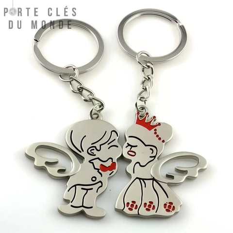 porte clé couple marié romantique