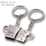 porte clé couple mug en duo