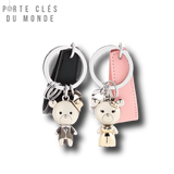 Porte-clés pour couple ourson classe