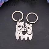 Porte Clé Couple Panda