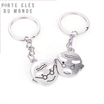Porte clé couple papi et mamie amoureux