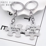 porte clé couple puzzle qui s'assemblent