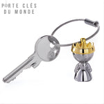 Porte clé couple reine couronné