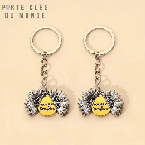 porte clé couple soleil en duo