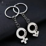 Porte clé couple symbole homme et femme avec gravure Forever