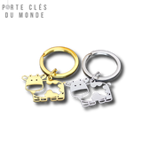 porte clé couple vache en duo 