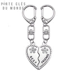 duo de porte clé meilleur ami assortis